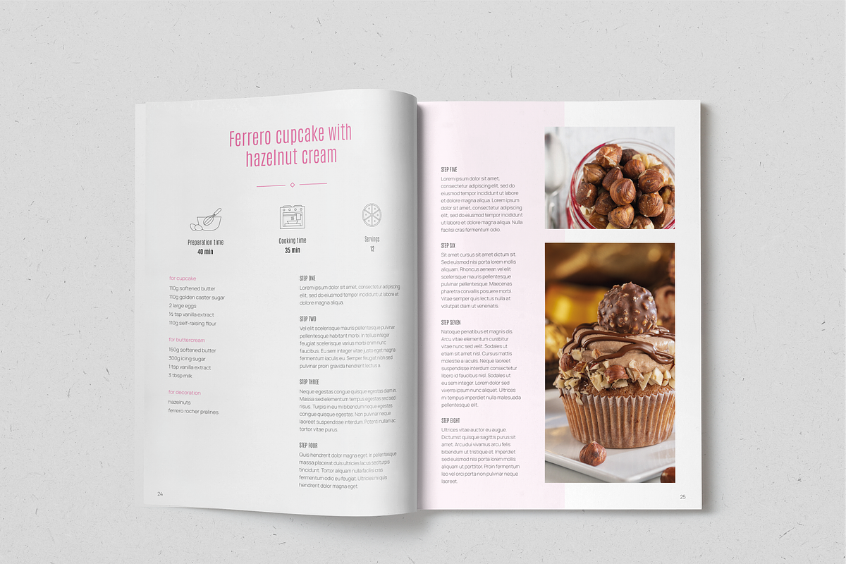 Sweet Heaven Recipe Book, a Magazine Template by SonaGeciova (Photo 14 of 18)