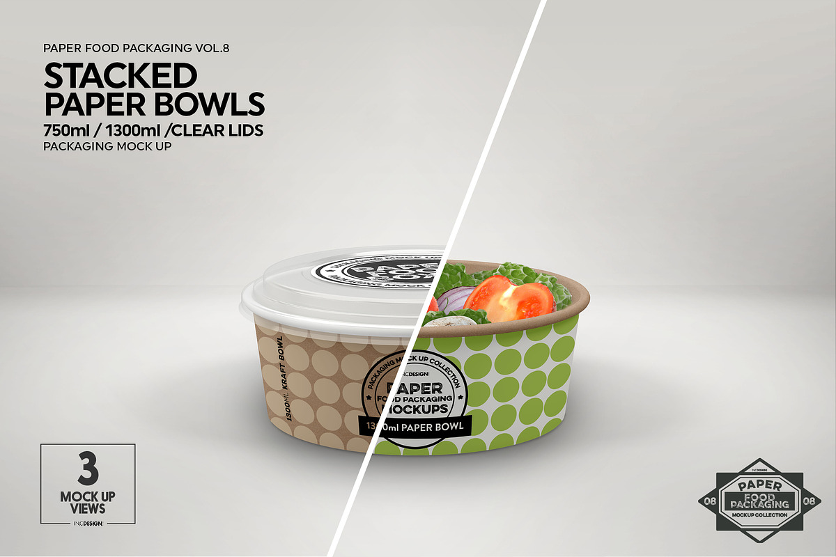 VOL.8 Food Box Packaging Mockups, a Cups & Container Mockup by INCDesign (Photo 8 of 27)