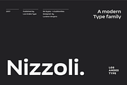Nizzoli, a Sans Serif Font by Los Andes Type (Thumbnail 1 of 16)