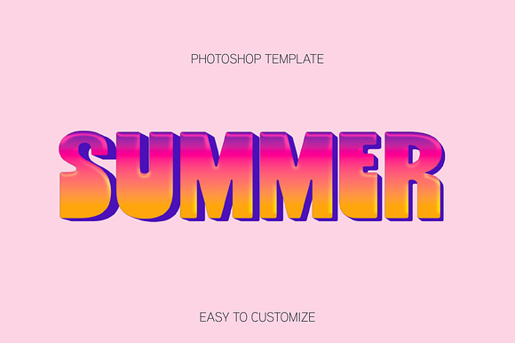 Gradient Retro 3D Text Effect preview 3