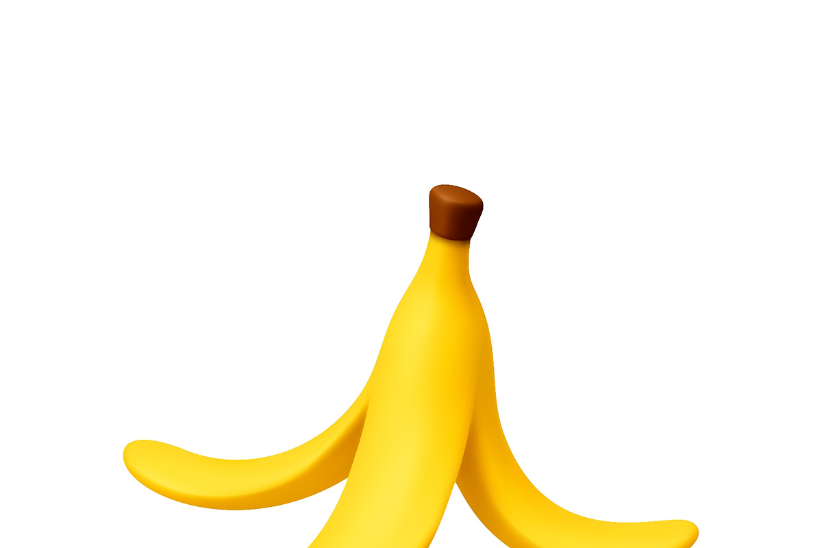 Banana peel 3d icon, an Object Illustration by Abscent (Photo 3 of 3)