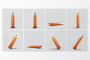 Stick Sachet Mock-Up, a Product Mockup by DesignRushMarket (Thumbnail 1 of 8)