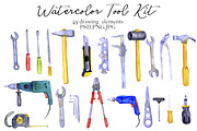 Watercolor Tool Kit, a Technology Illustration by cat_arch_angel (Thumbnail 2 of 4)