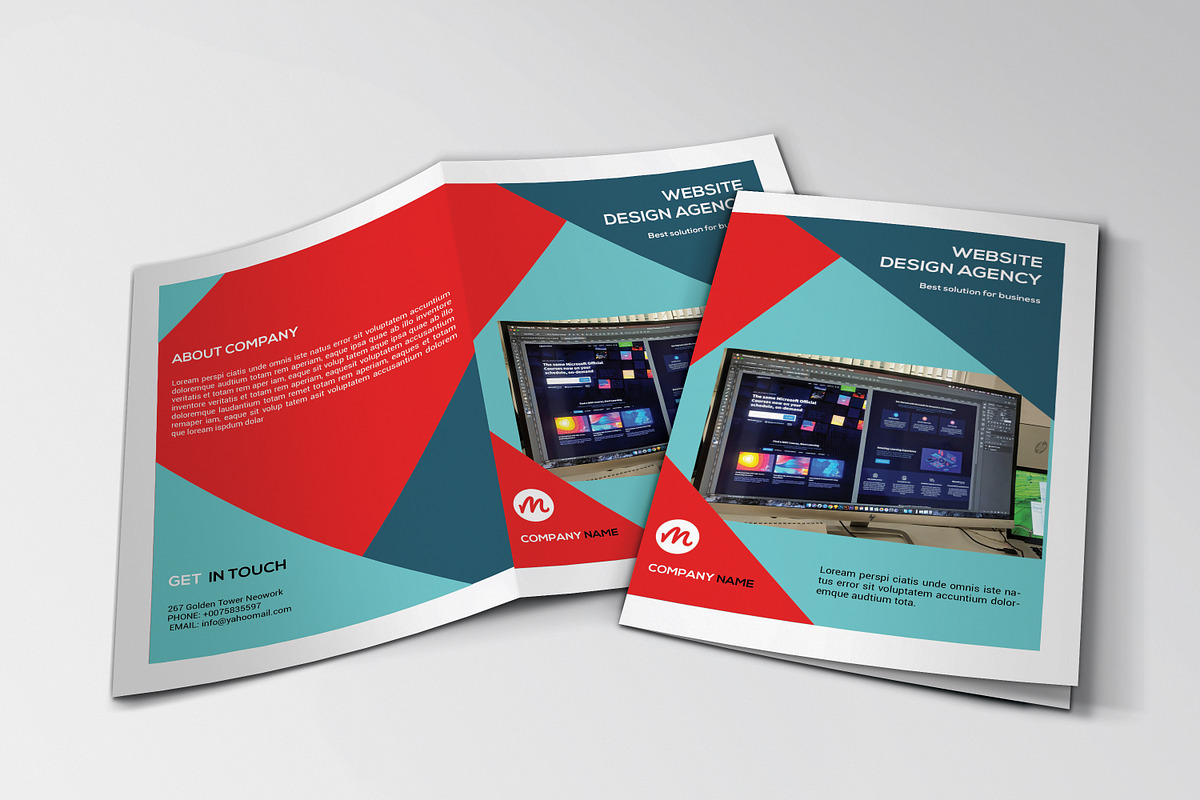 Bifold Brochure for Web Designer, a Brochure Template by Template Shop (Photo 1 of 6)