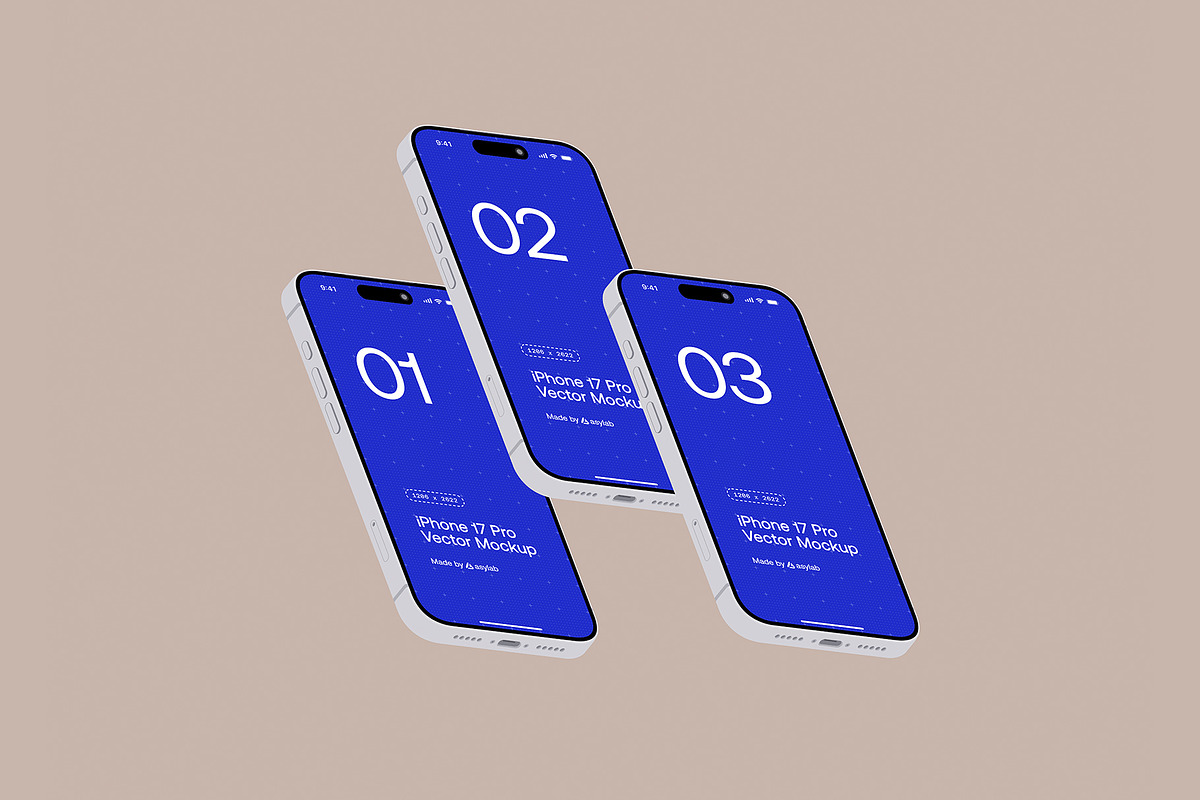 iPhone 17 Pro Vector - 24 Mockups, an iPhone Mockup by Asylab (Photo 35 of 48)