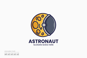 Moon Astronaut Logo, a Branding & Logo Template by Zeer Graphic