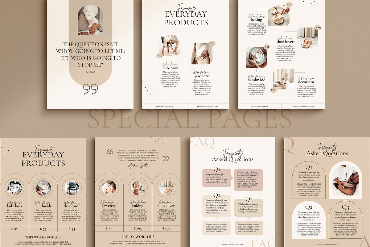 4 in 1 Course Creator Bundle CANVA, a Magazine Template by Mirazz (Photo 16 of 50)