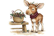 Cozy Winter Animals Clipart Bundle, an Animal Illustration by T-shirt Pond (Thumbnail 6 of 26)