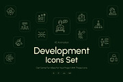 Animated Development Icon Art Set, an Outline Icon by Prosymbols (Thumbnail 1 of 4)