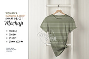 Mockup T-Shirt on White Wall Hanger, a Shirt Mockup by HaywireMedia & Mockups (Thumbnail 3 of 3)