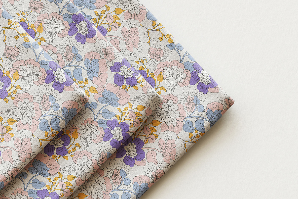 Botanical Summer Floral Pattern, a Pattern Graphic by StudioGlouna (Photo 5 of 9)