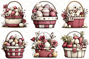 Whimsical Easter Egg Basket Clipart, an Illustration by Black Bird Studio (Thumbnail 3 of 5)