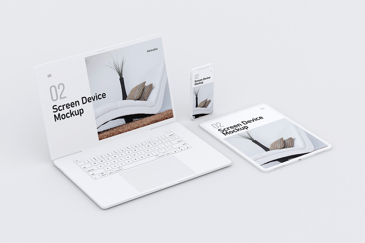 Screen Device Mockup, an iPhone Mockup by AlkStudio (Photo 3 of 12)