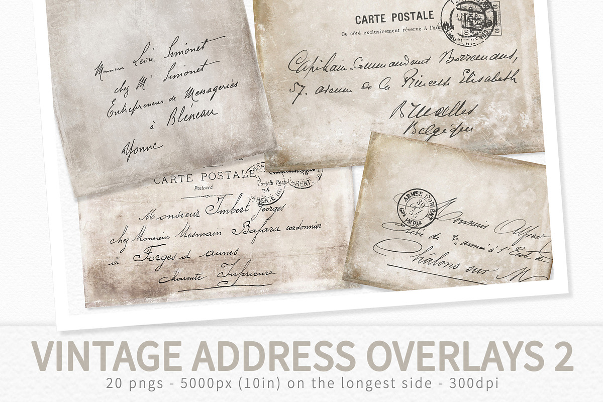 Vintage Address Overlays 2