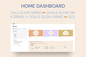 Notion Life Hub Template - Bright