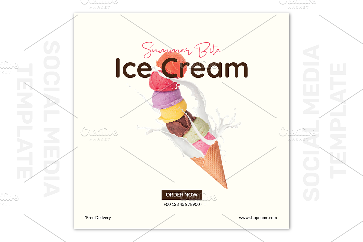 Social Media Post Template Design, a Social Media Template by Nazim's Shop (Photo 2 of 3)
