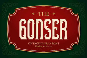 Gonser - Vintage Serif Typeface