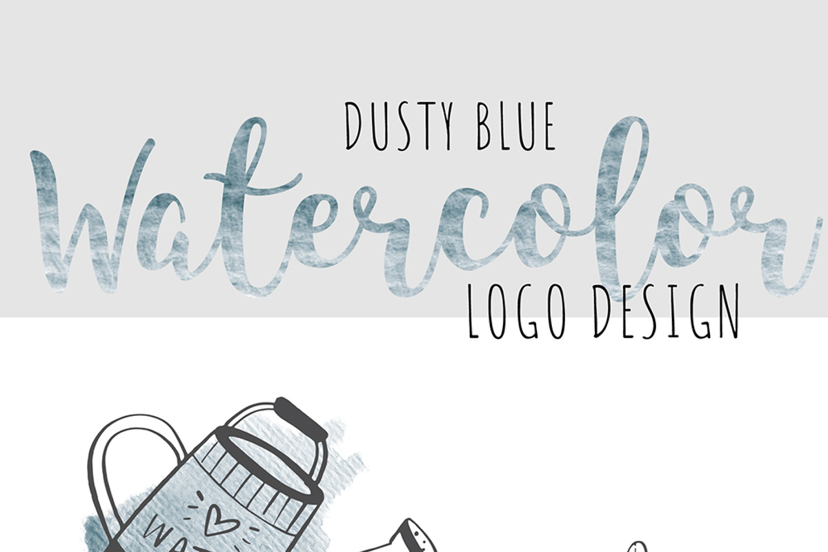 Watercolor Brush TextureDusty Blue, a Texture Graphic by Sahar Heumesser (Photo 7 of 8)