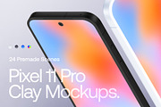Google Pixel 11 Pro Clay Mockups, an Android Mockup by Asylab (Thumbnail 1 of 62)