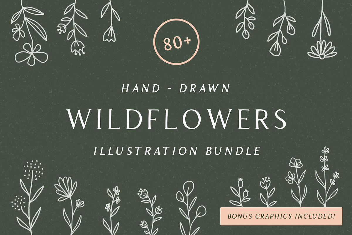 Wildflowers - Handdrawn Illustration, an Illustration by Minna May Design (Photo 1 of 6)