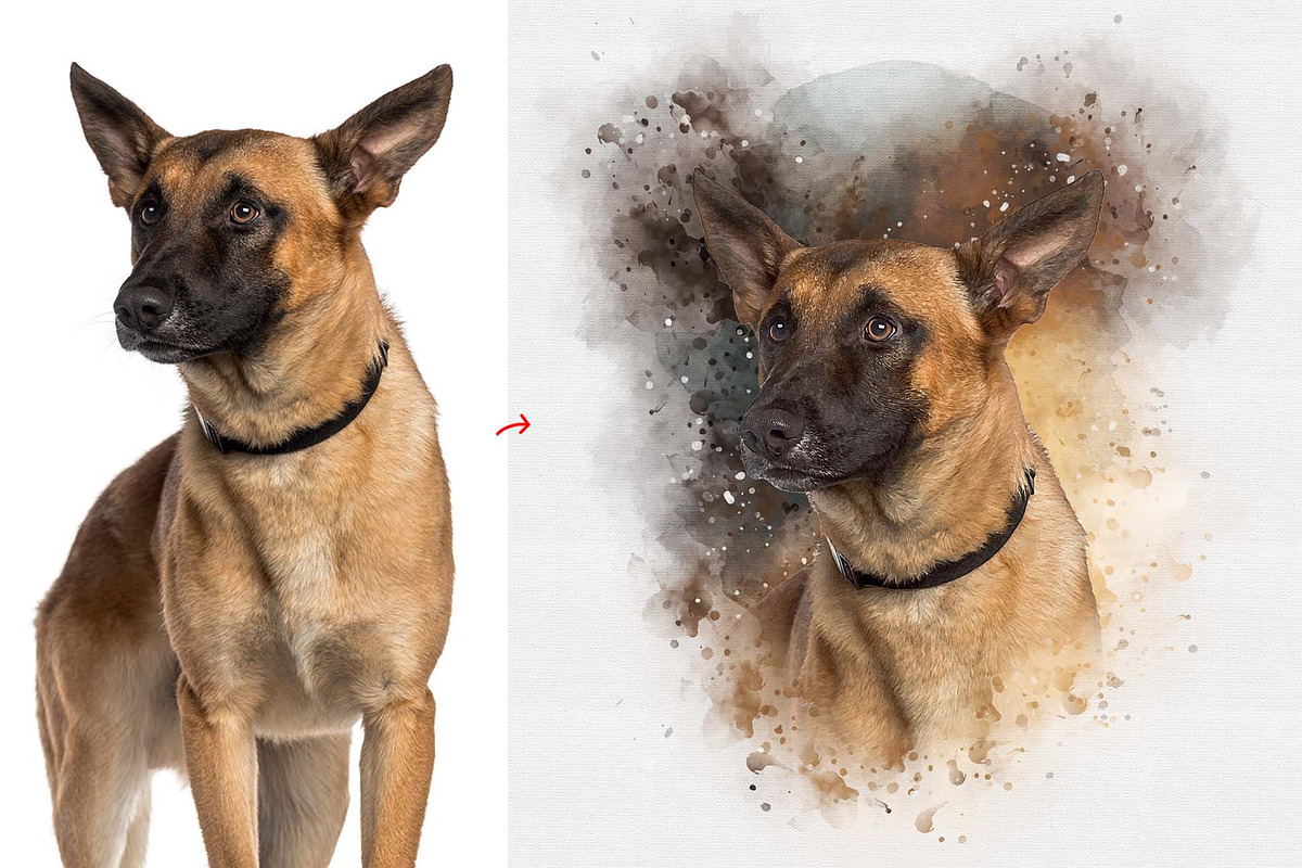 Brush Art Photoshop Action, an Action Add-On by MRI STUDIO (Photo 3 of 16)