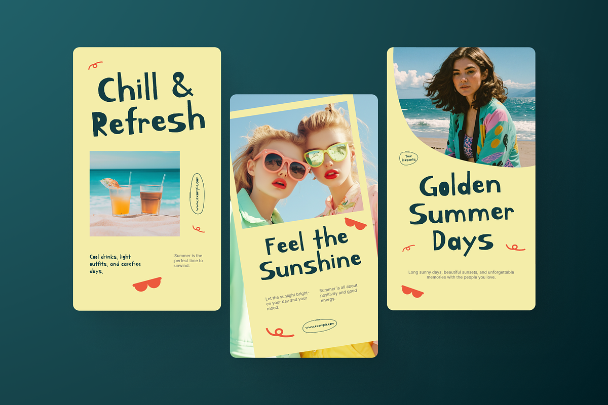 Summer Vibes Instagram Story, a Social Media Template by Annora Studio (Photo 3 of 6)