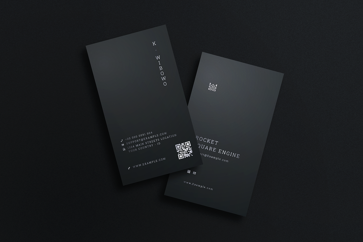 5 in 1 Vertical Luxury Business Card, a Business Card Template by Ctrl space studio (Photo 5 of 6)