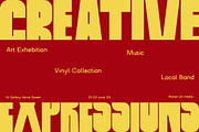 Bozilla - Bold Condensed, a Sans Serif Font by Nian Keun Studio (Thumbnail 8 of 12)