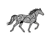 Running Horse Silhouette SVG Bundle, an Illustration by Creativeshirt (Thumbnail 21 of 31)