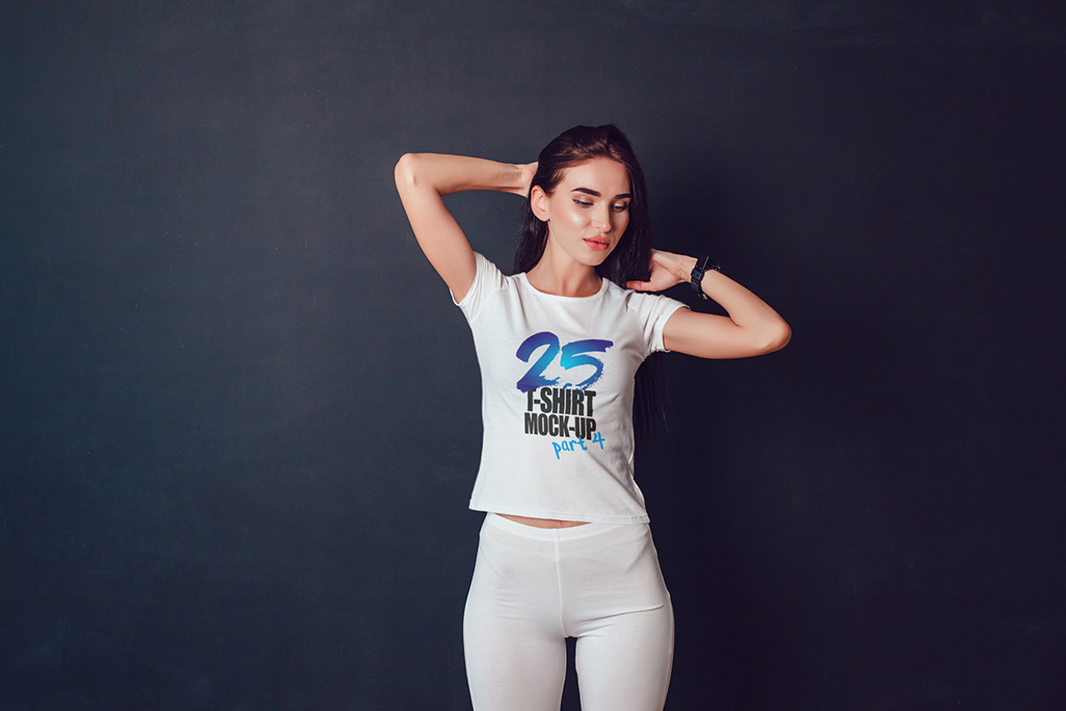 25 T-Shirts Mock-Up (Part 4), a Shirt Mockup by Freeman Studio (Photo 15 of 32)