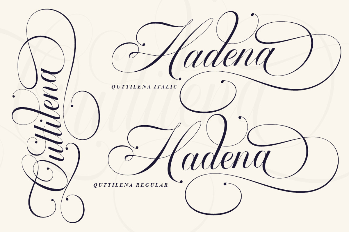 Quttilena Script, a Script Font by IM Studio (Photo 6 of 10)