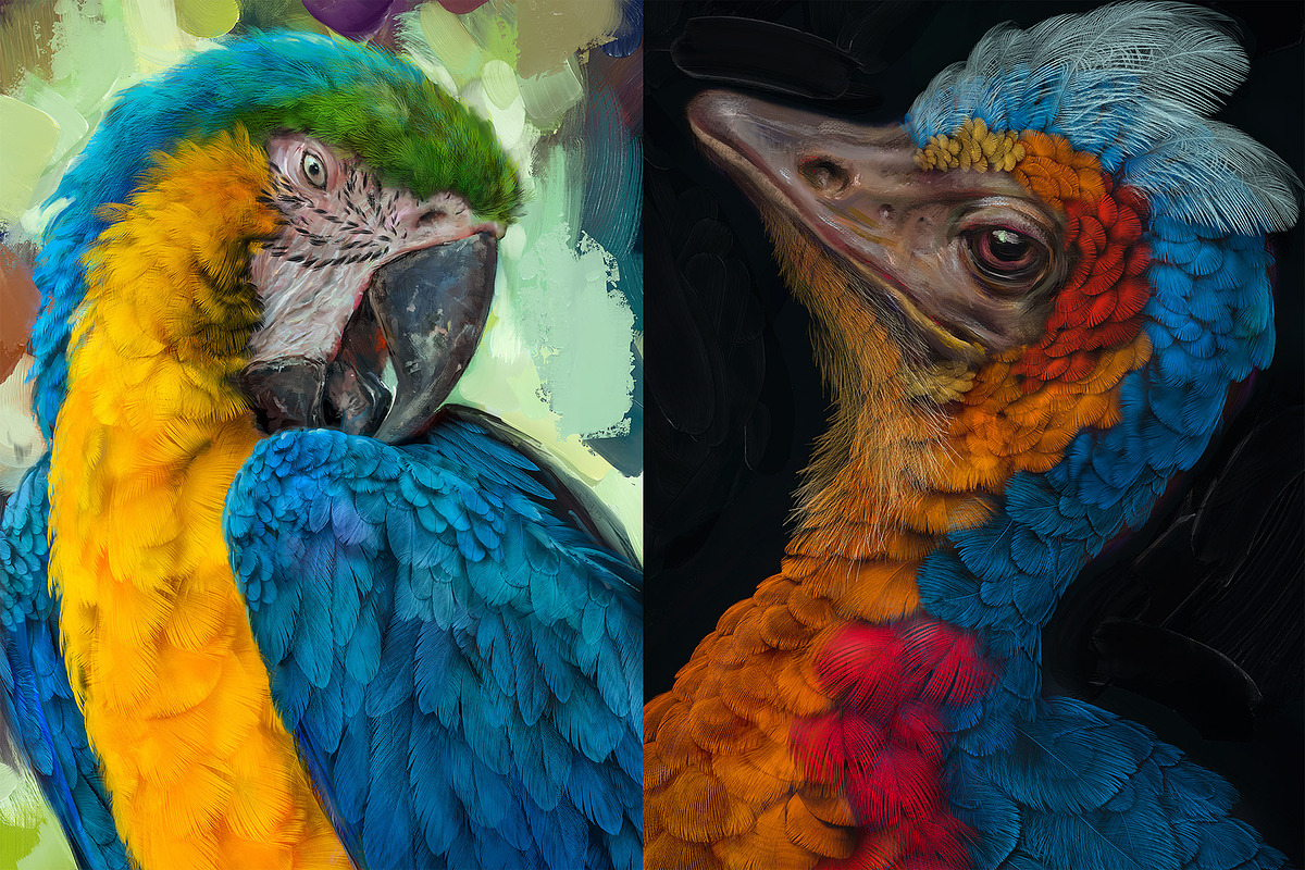 Plumage Atelier. Procreate Brushes, a Brush Add-On by Eldar Zakirov's (Photo 3 of 25)