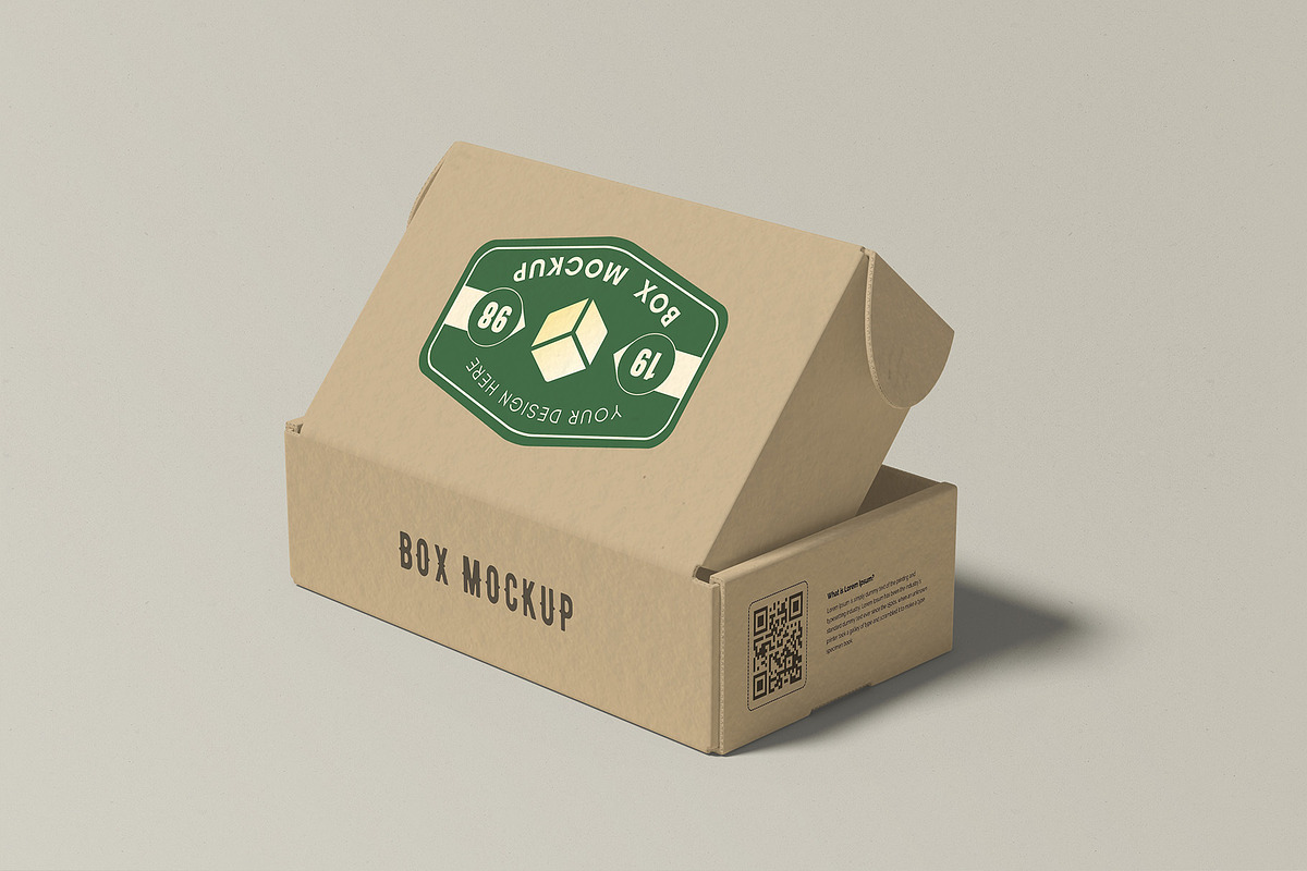 Box Mockup, a Cups & Container Mockup by graphictime (Photo 4 of 15)