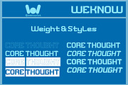 Core Thought font, a Font by weknow (Thumbnail 7 of 8)