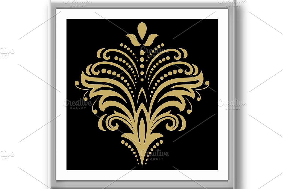 Floral Vector Abstract Pattern, a Decorative Illustration by FineArtStudio (Photo 2 of 3)