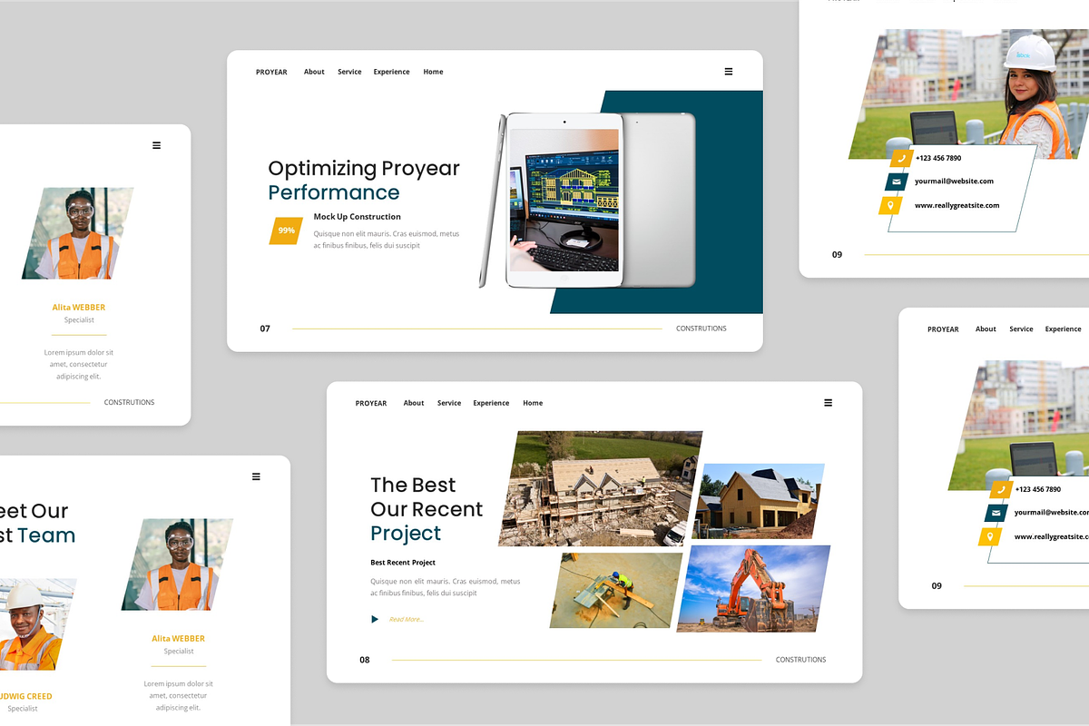 Construction Google Slide, a Presentation Template by Annora Studio (Photo 5 of 5)