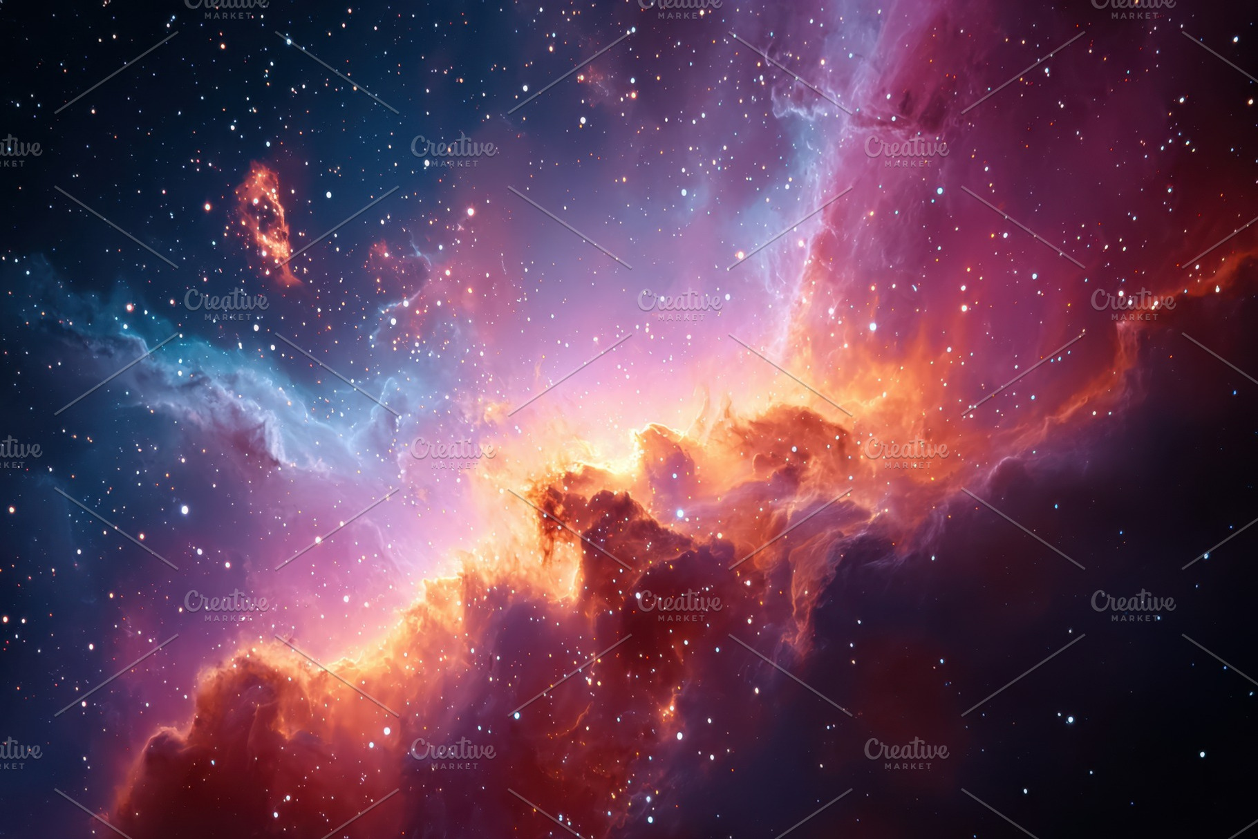 Colorful nebula in deep space, a Wallpaper Photo by AlyaAnd