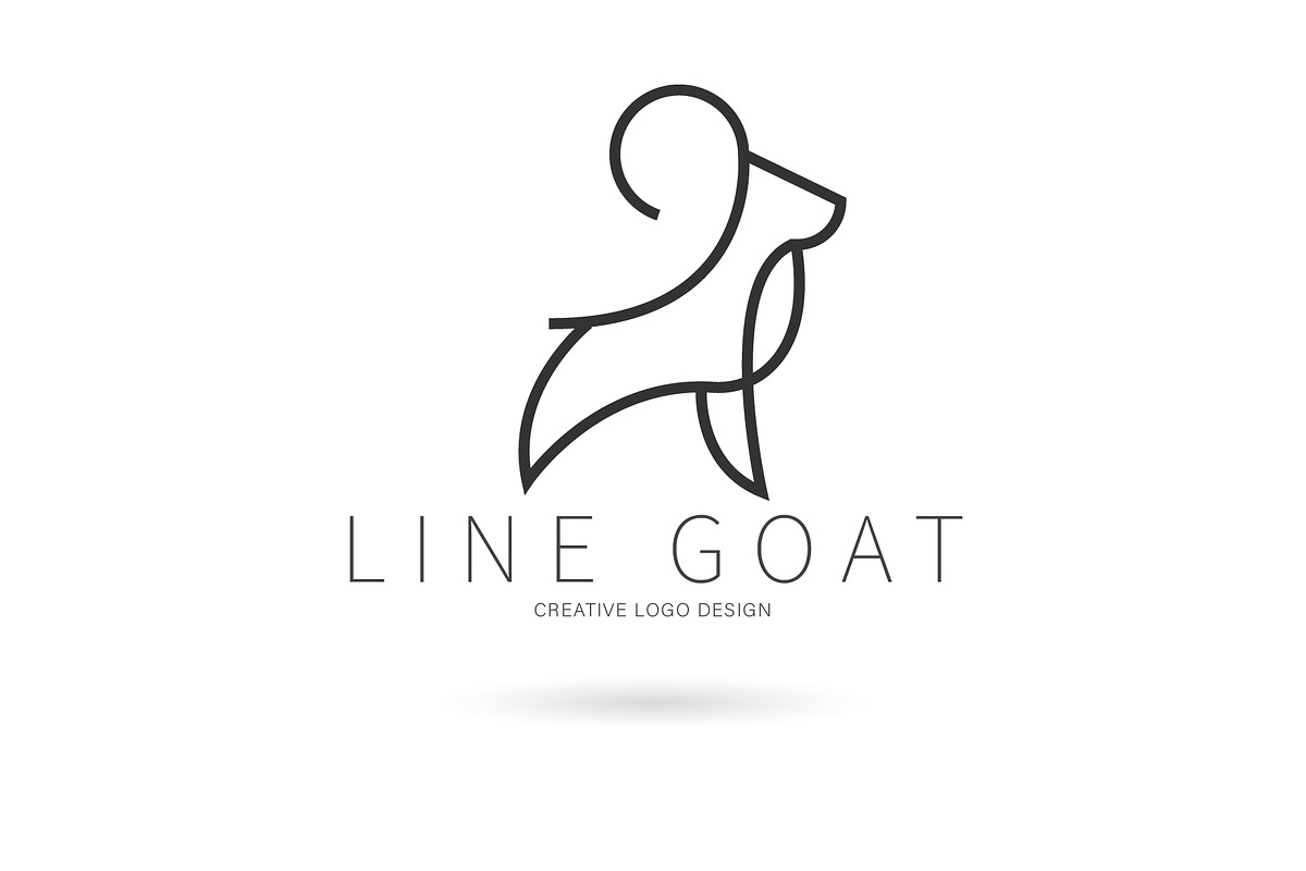 Line goat logo, a Branding & Logo Template by Logocreative (Photo 3 of 3)