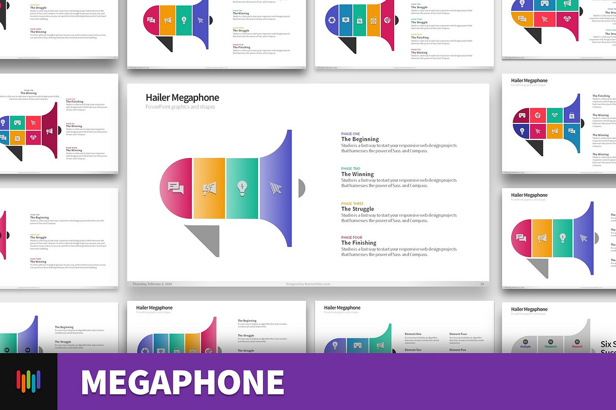 Megaphone/Hailer PowerPoint Templates