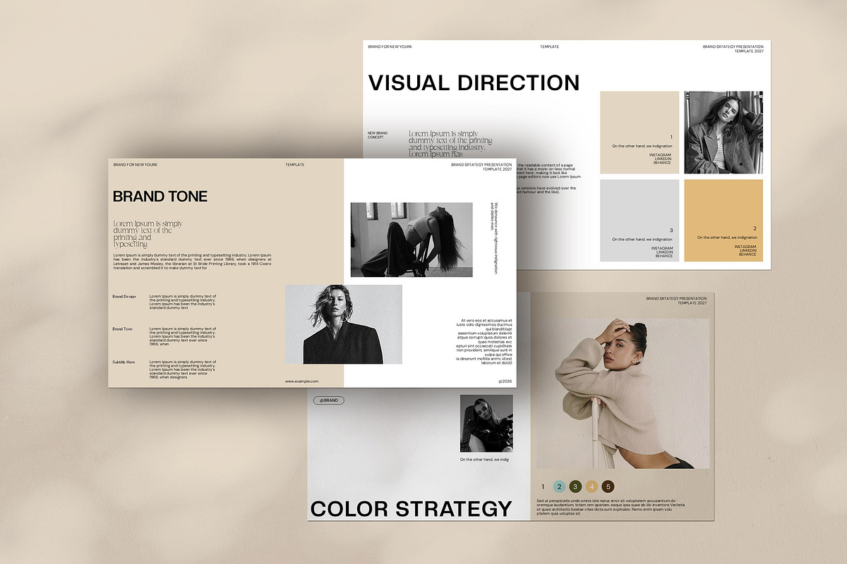 Brand Strategy Presentation Template, a Presentation Template by Alvi-Studio (Photo 7 of 8)