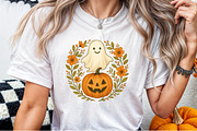 Ghost Pumpkin Fall Autumn Halloween, an Illustration by Sublimation Artist (Thumbnail 4 of 9)
