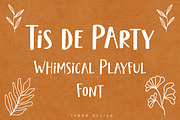 Tis de Party Whimsical Playful fonts, a Handwritten Font by Tanondesign (Thumbnail 1 of 7)