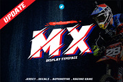 MX motocross font, a Symbol Font by WAP (Thumbnail 1 of 5)