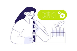 Transferring new DNA abstract, an Illustration by Visual Generation