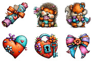 Valentine Clipart, an Illustration by CreationArt (Thumbnail 5 of 7)