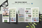 Yoga Trifold Brochure Template, a Brochure Template by Template Shop (Thumbnail 1 of 4)