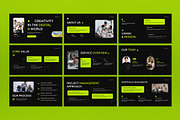 Black Company Profile Google Slide, a Presentation Template by graphicook (Thumbnail 2 of 5)