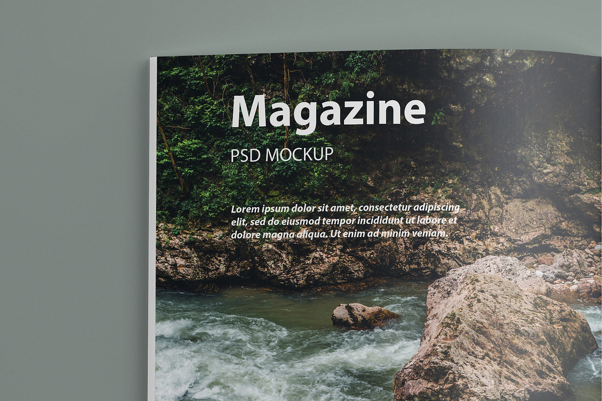 Open Magazine PSD Mockup, a Books & Magazine Mockup by GreatFruit (Photo 5 of 6)