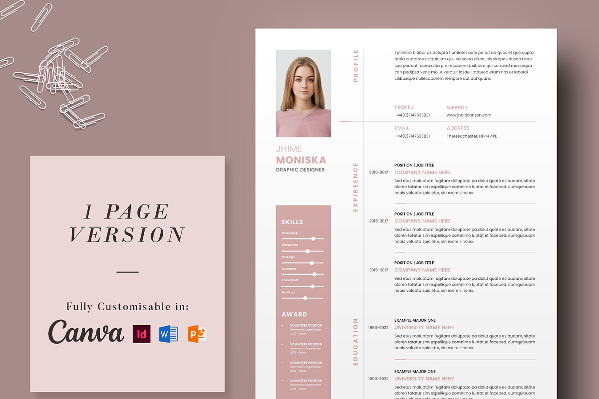 Executive Resume, CV Template, a Resume Template by Niofix (Photo 2 of 6)