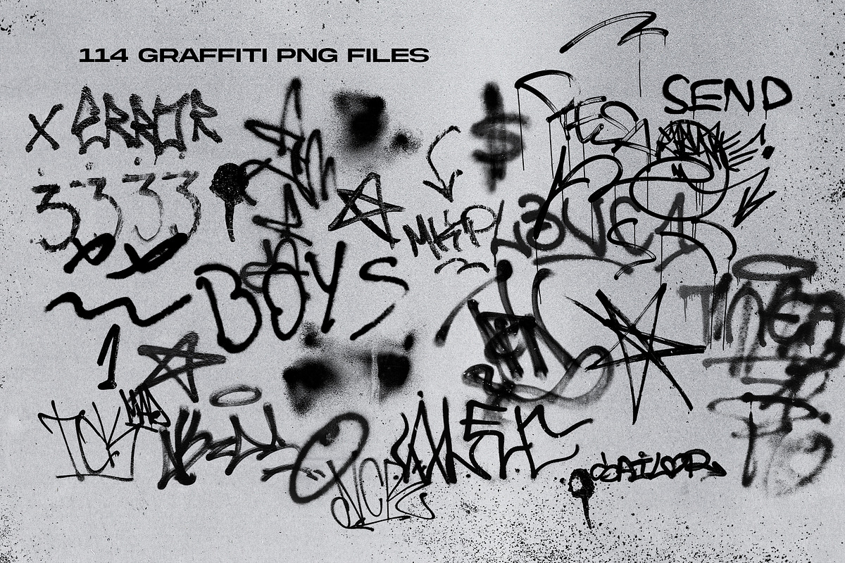 Graffiti Street's Pack PNG Elements, an Object Graphic by Broken Bitmap (Photo 5 of 20)
